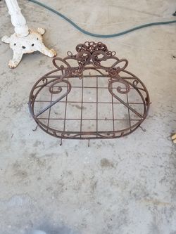 Wought iron hanging decor