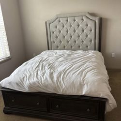 Queen Bed Frame And Head Board