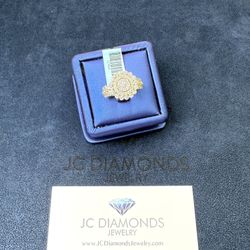 Ring Engagement Diamonds Real 10k Gold 