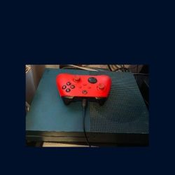 Xbox One S Team W Red Controller 