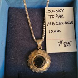Smoky Topaz Necklace 