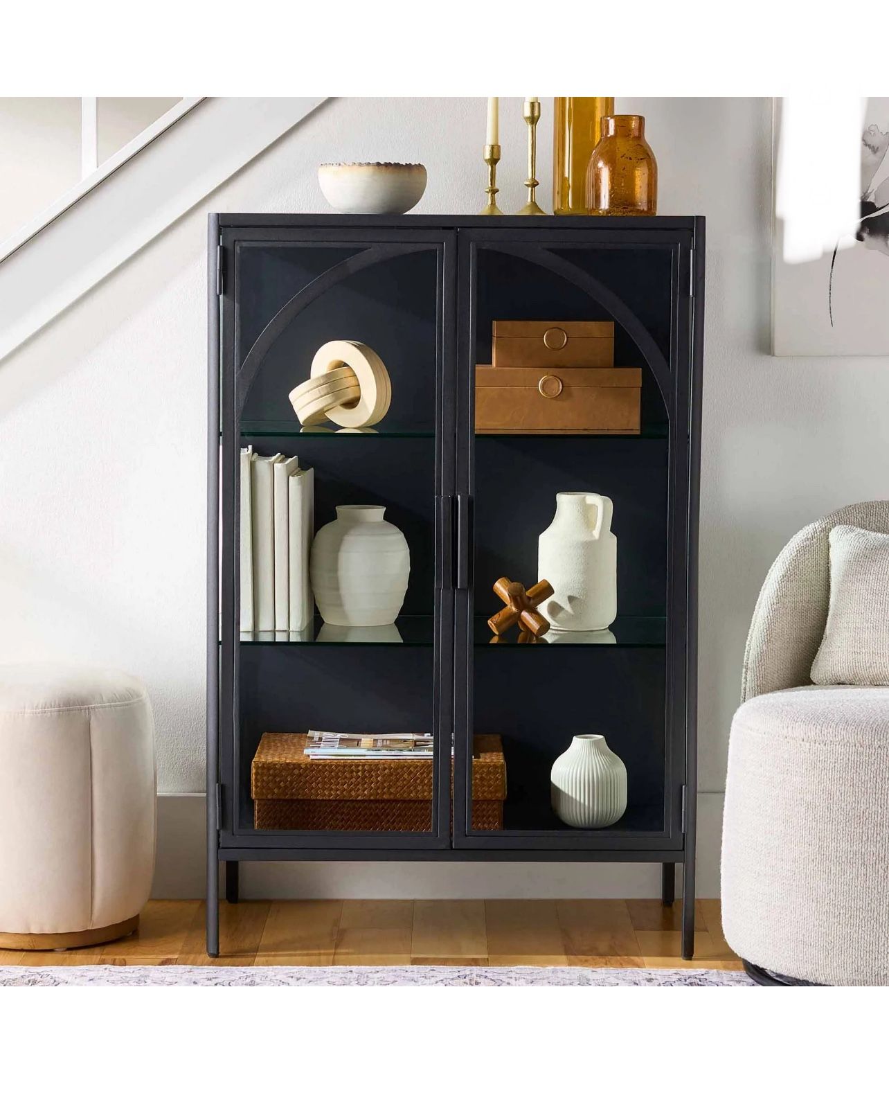 Accent Cabinet, Black Finish, New in Box