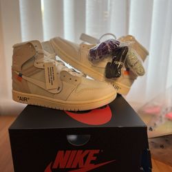 Jordan 1 OW 'Alaska'  Size 5.5