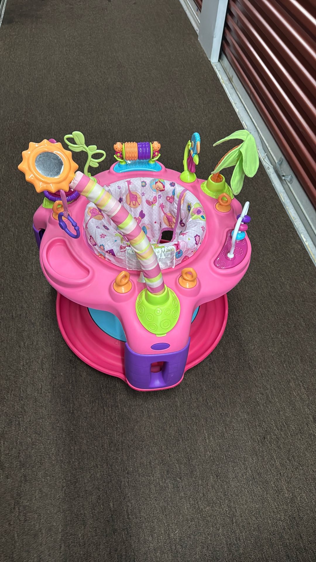 Bright Starts Sweet Safari Bounce-A-Round Baby Activity Centre (Pink)