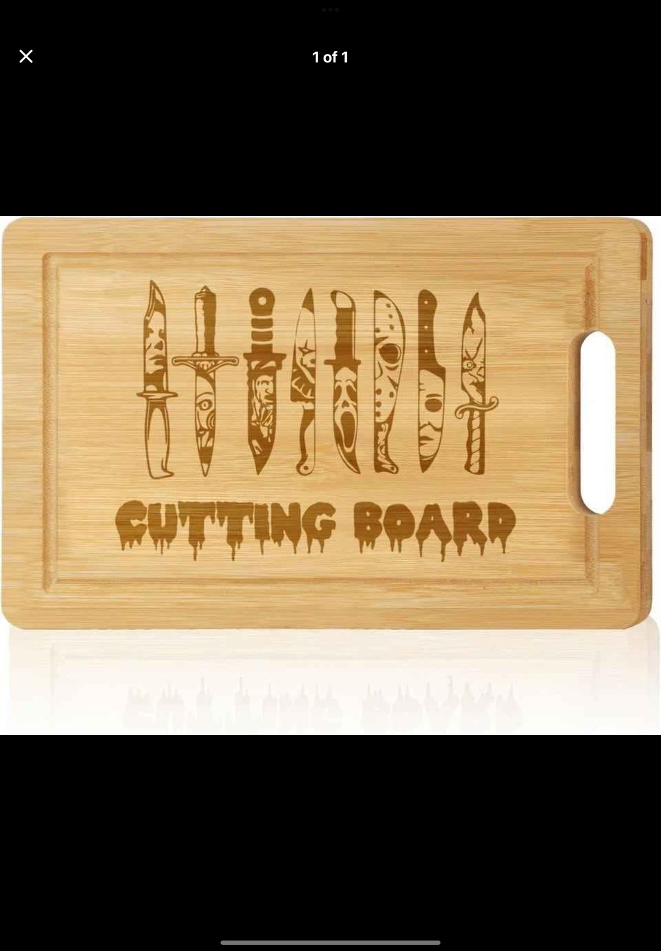 Jouierty Horror Classic Movie Character Bamboo Cutting Board