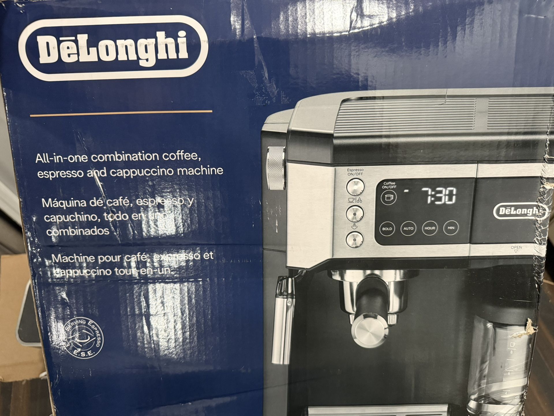 De'Longhi All-In-One Combination Coffee and Espresso Machine COM530M: 10-Cup, 15 Bars, Digital Timer, Black
