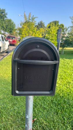 Large brown mailbox