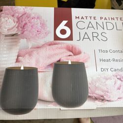 Candle Hard / Jars With Lids 11oz New