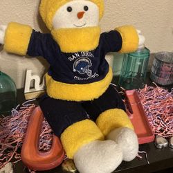 Vintage San Diego Chargers Snowman  24”