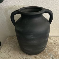 Black vase