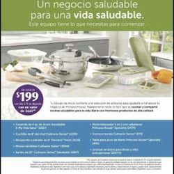 Lety princess house únete a Mi Equipó Y Llévate Este Bonito 🤩 Paquete De Cocina tan solo $75,00 este precioso equipo de cocina.
