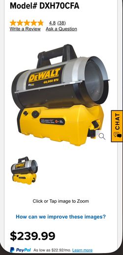 Dewalt Propane Heater DXH70CFAV