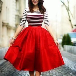 Red Balloon Full Skirt 