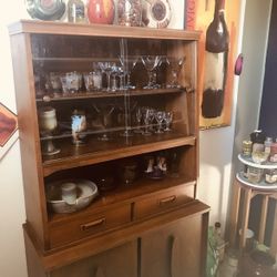 Garrison Antique China Cabinet 