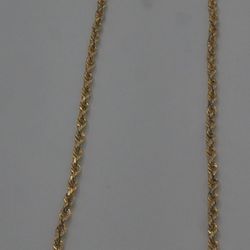 10kt yellow gold 22 inches chain 10.3 grams 4mm wide 876050-1 