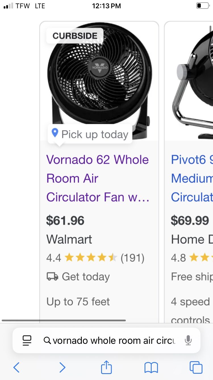 Vornado Model 62 Full Room Fan