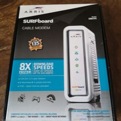 ARRIS Surfboard Cable Modem SB6141 High Speed Gaming. 8 Download Ch