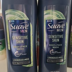 Suave Men's Sensitive Skin Body Wash 2 Pack