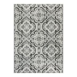 * Better Homes & Gardens Black & White Medallion 9'x12' Outdoor Rug