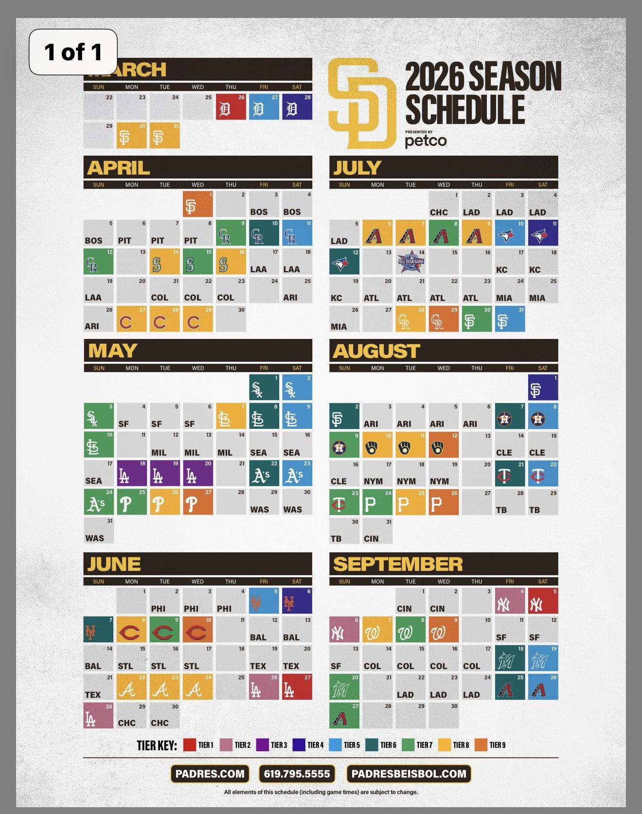 Padres 2026 Season Tix