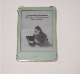 Kindle 11th generation 2024 Release + Clear Case for 6" Kindle. Like new.