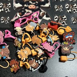 Highland Cow Straw Toppers / Tumblers 