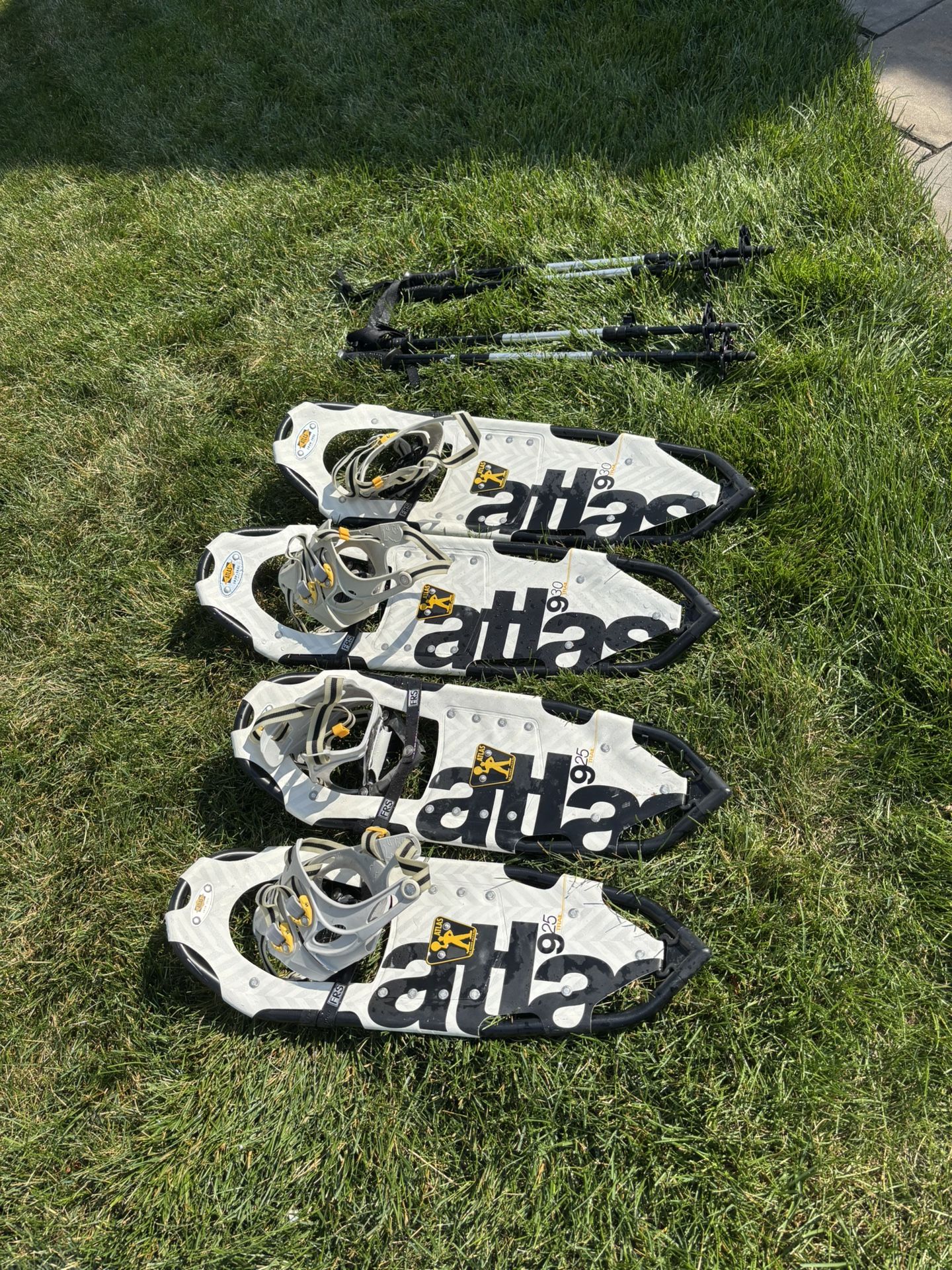 Two Sets Of Atlas Snowshoes 