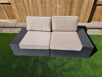wicker outdoor sectional sofa
