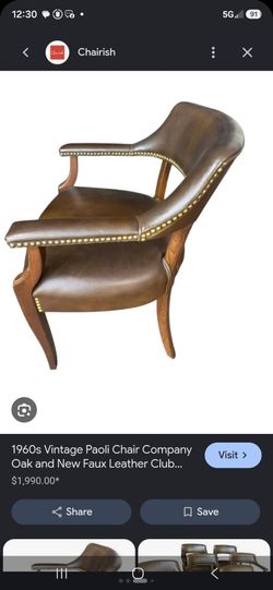 Vintage leather chair 4