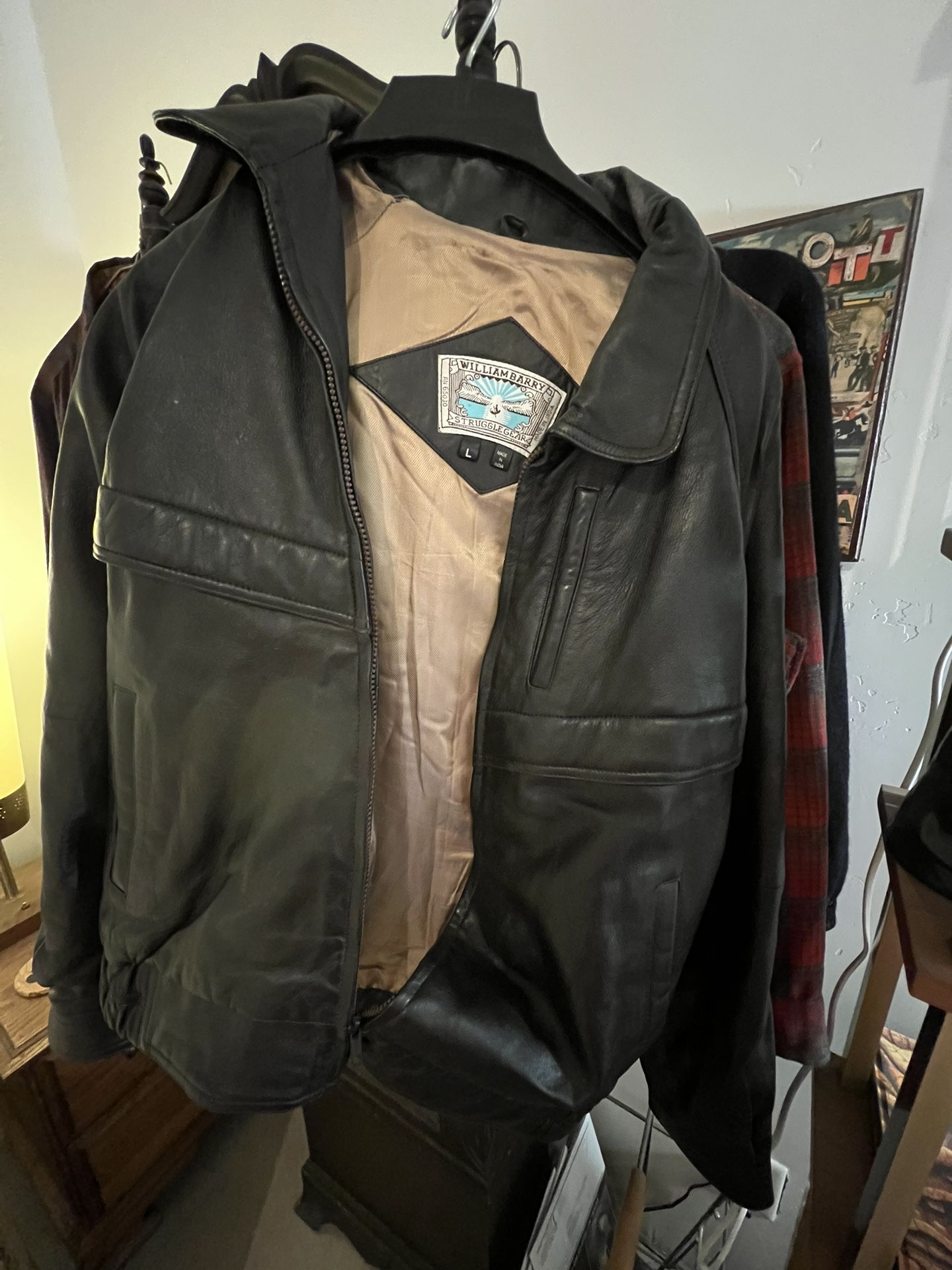 Vintage William Barry men’s leather jacket