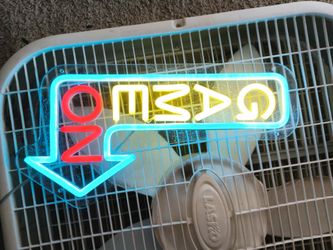 LED Neon Sign with Arrow