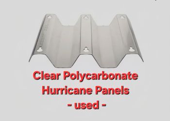 Clear Polycarbonate Hurricane Panels used