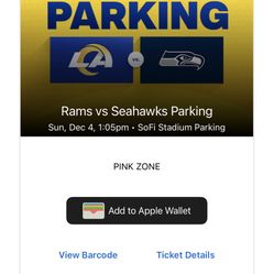 Tailgate Parking Seahawks @Rams