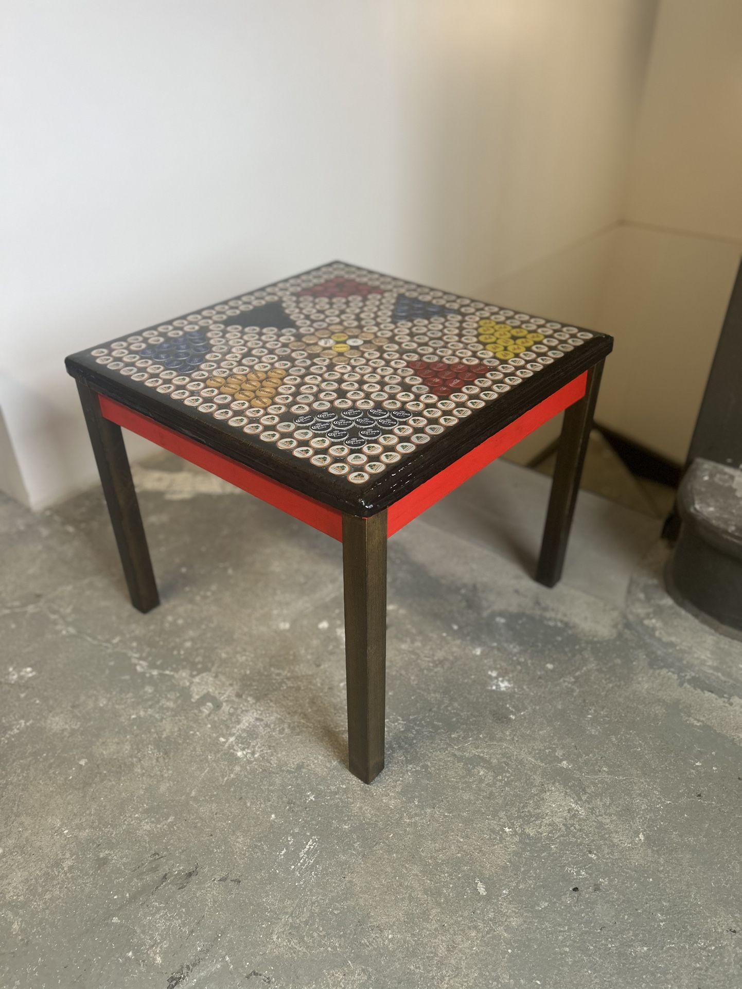 Bottlecap Epoxy Coffee Table 