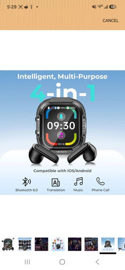TWS NE70 4-in-1 Smart Ai translation Earbuds