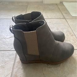 Wedge Ankle Boots 
