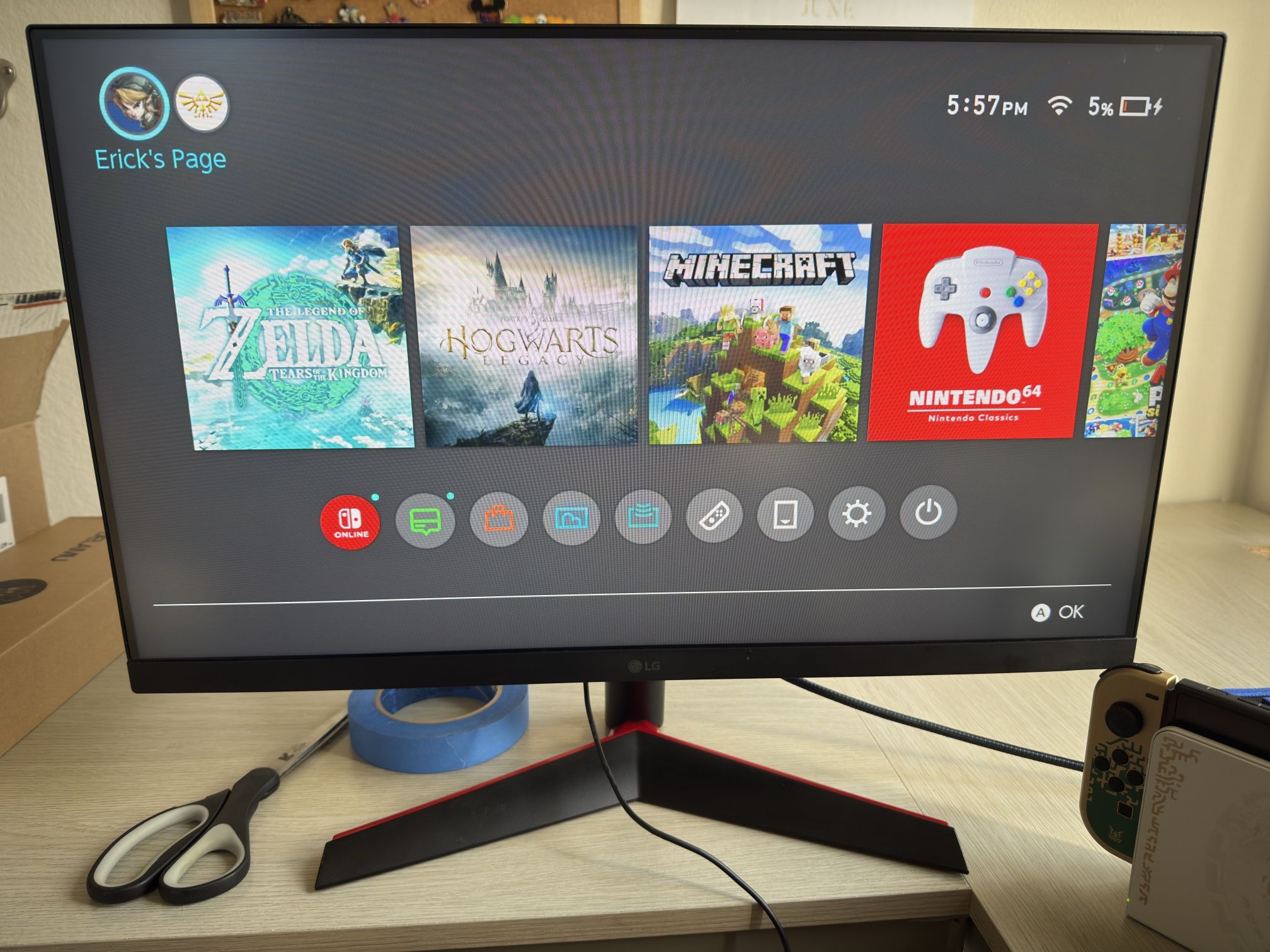 24” LG Gaming Monitor 1080p 144hz