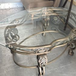 Coffee Table Glass And Metal