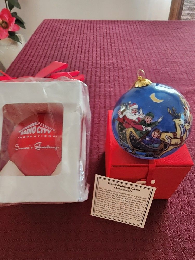 Radio City Hand-Painted Ornaments