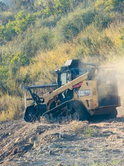Land clearing wood shredder
