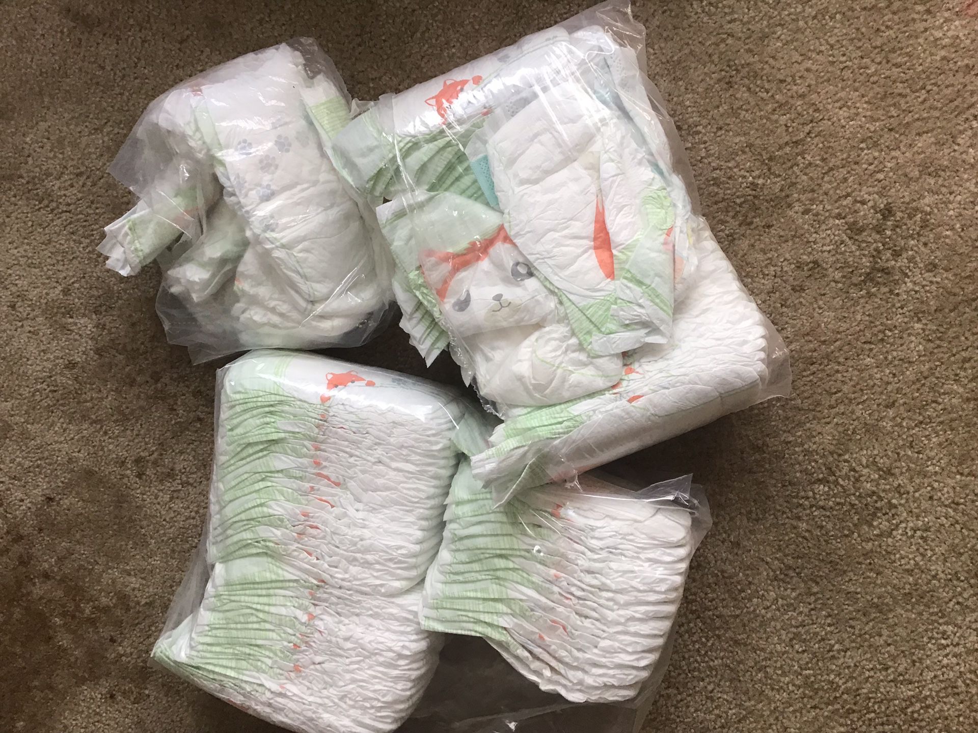 Brand new diapers around 100 count