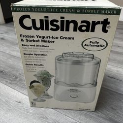 NEW Cuisinart ICE-20 Automatic Ice Cream, Frozen Yogurt & Sorbet Maker