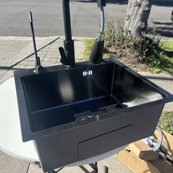 Brand New Utility Sink With Faucets For $90