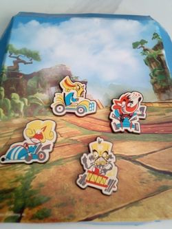 Crash Team Racing Enamel Pin Set