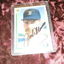 Authentic Jack Morris Signature 