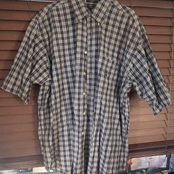 Men’s Casual Button Down Collard Shirt $10 XL