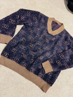 Purple/brown CC logo Sweater