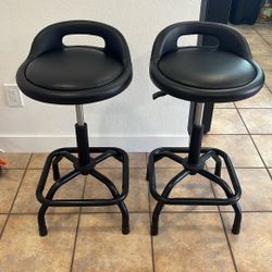 2 Black Kitchen Counter Chairs  $40