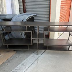 Modern Geometric Shelf TV Stand – 7.5 Feet