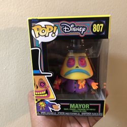 Nightmare Before Christmas Mayor Black Light Funko Pop